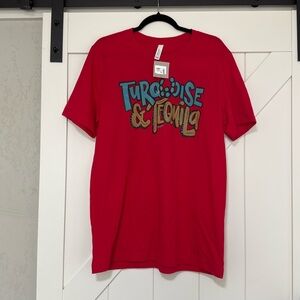 Turquoise & Tequila Graphic Tee Bella canvas